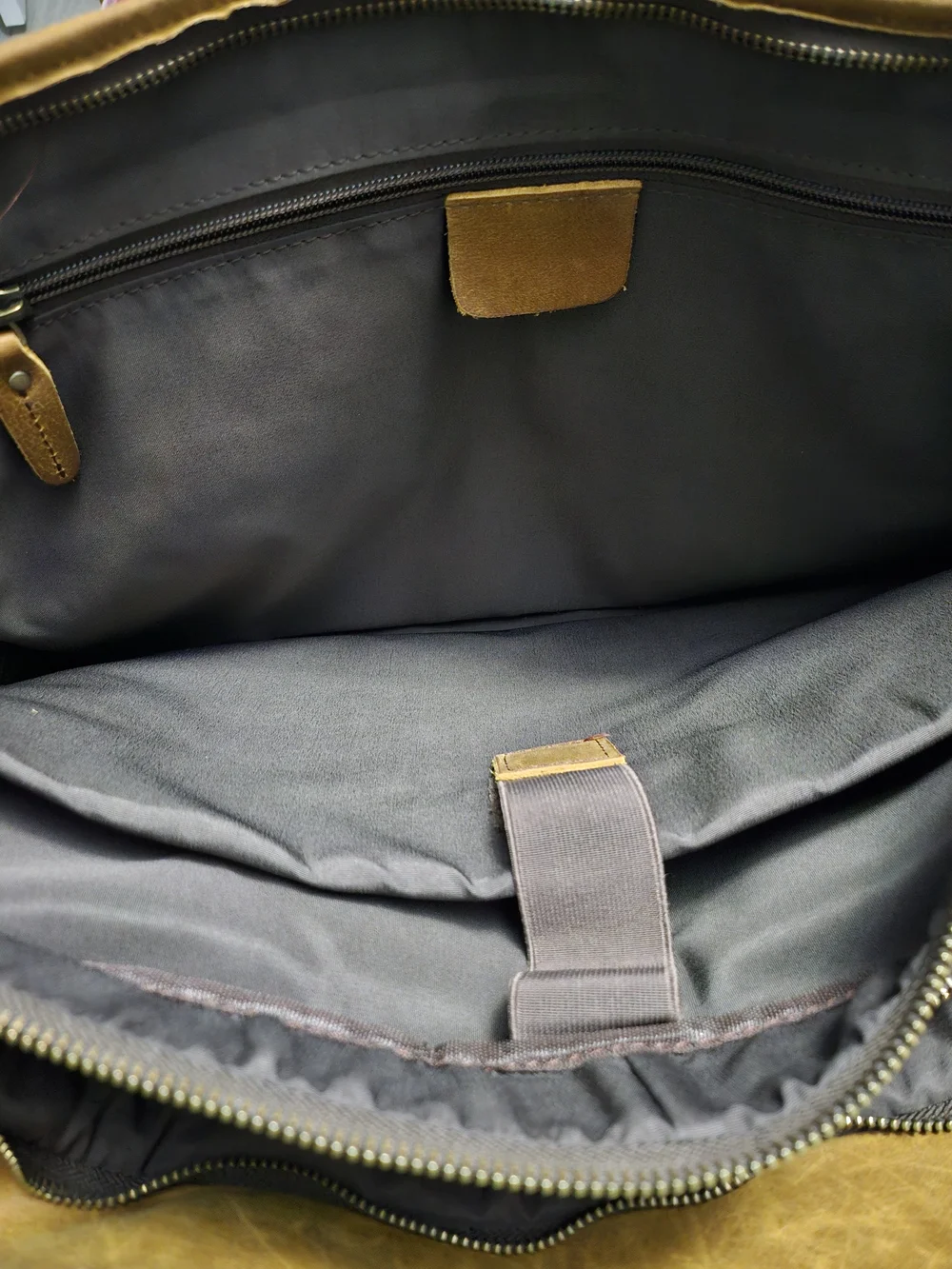 Western leather goods​ beast of burden – western large leather briefcase